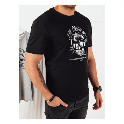 Men's T-shirt with black Dstreet print