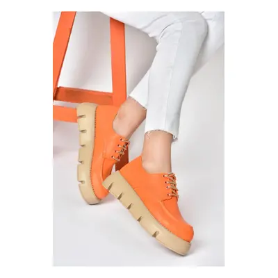 Fox Shoes P267632009 Orange Thick Soled Women's Casual Shoes