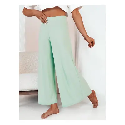 TERENI women's wide trousers mint Dstreet