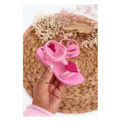 Children's Sandals with Heart Ipanema My First Baby Pink