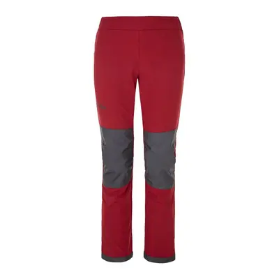 Kids softshell pants KILPI RIZO-J dark red