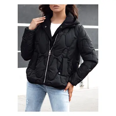 Women's winter jacket WINDGLAM black Dstreet