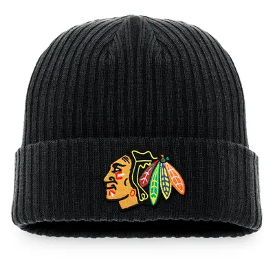 Fanatics Core Cuffed Knit Chicago Blackhawks Winter Hat