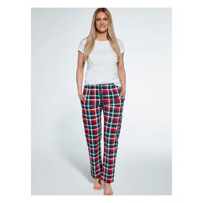 Women's pyjama pants Cornette 690/38 S-2XL red-check