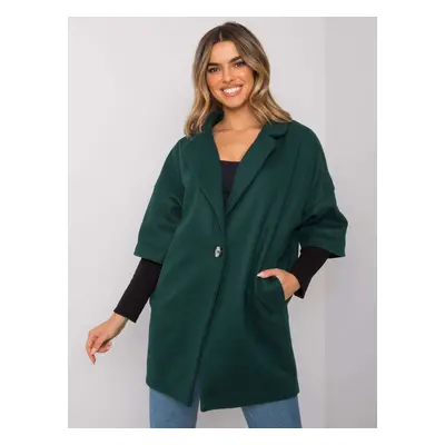 RUE PARIS Dark Green Oversized Coat