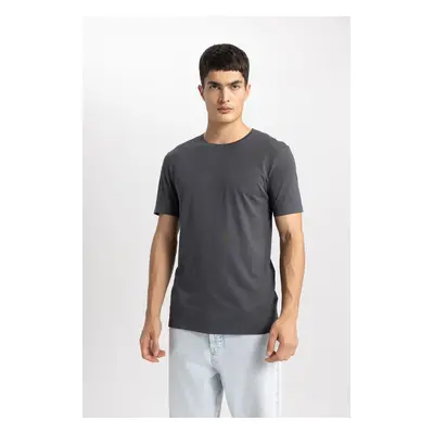 DEFACTO Slim Fit Crew Neck Short Sleeve Basic T-Shirt