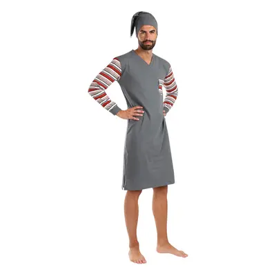 Men's nightgown Foltýn grey oversized