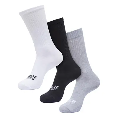 Simple Flat Knit 3-Pack socks white/black/gray