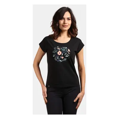 Women's cotton T-shirt Kilpi ROANE-W Black