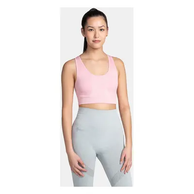 Women's seamless sports bra KILPI WINIE-W Light pink