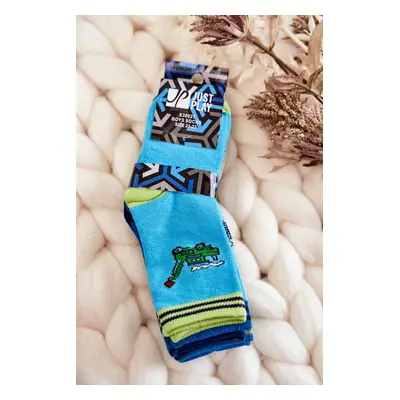 Children's cotton socks with patterns 5-pack multicolor