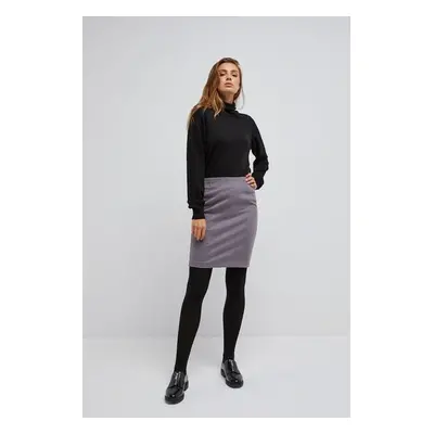 Pencil skirt with shiny thread