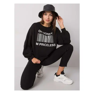 Black sweatshirt with print