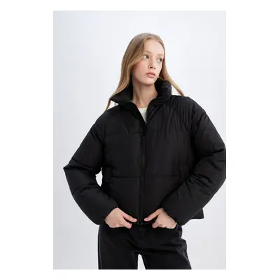 DEFACTO Waterproof Regular Fit Hooded Coat