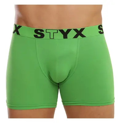 Men's boxers Styx long sports rubber green