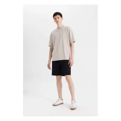 DEFACTO Slim Fit Zipper Pocket Basic Shorts