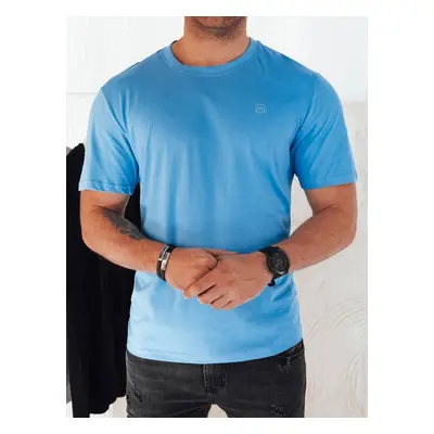 Men's T-shirt with light blue Dstreet print