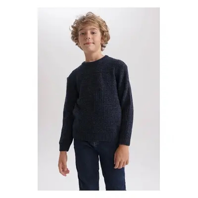 DEFACTO Boy's Crew Neck Knitwear Sweater