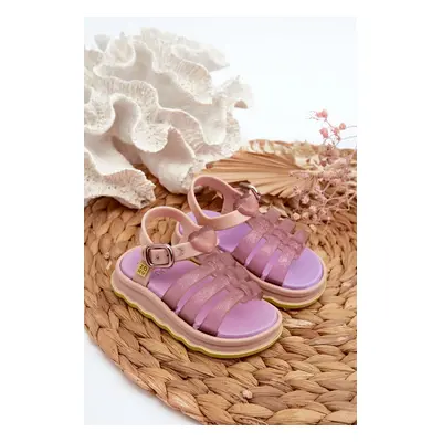 Fragrant children's sandals with Velcro fastener ZAXY Purple