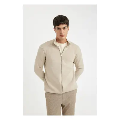 DEFACTO Standard Fit Turtleneck Knit Cardigan