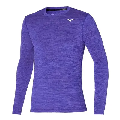 Pánské tričko Mizuno Impulse Core LS Tee Violet Blue