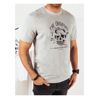 Men's grey T-shirt with Dstreet print