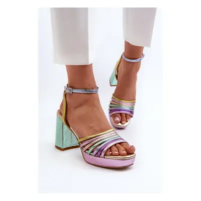 Women's High Heeled Sandals D&A Multicolor