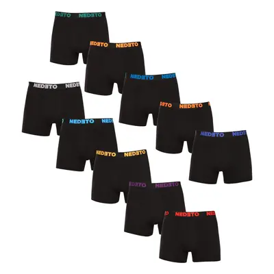 10PACK men's boxers Nedeto black