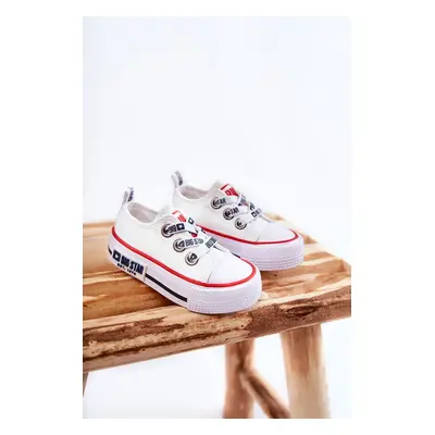 Children's fabric sneakers BIG STAR KK374048 White