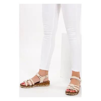 Fox Shoes Beige Women's Sandals