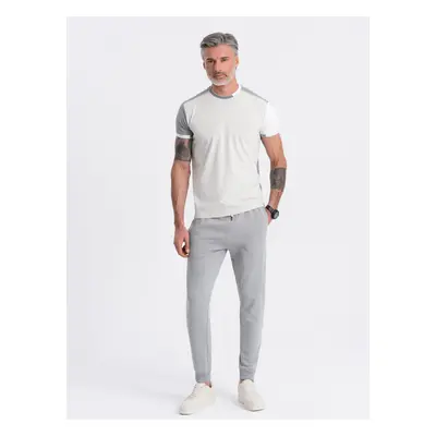 Ombre Men's jogger sweatpants - gray