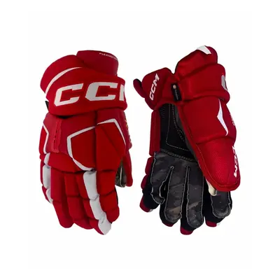 CCM Tacks AS-V PRO Red/White Senior inch hockey gloves