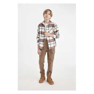 DEFACTO Boys Cargo Jogger Leg Gabardine Pants