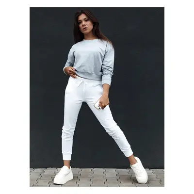 Women's classic sweatshirt CASUALVIBE light gray Dstreet