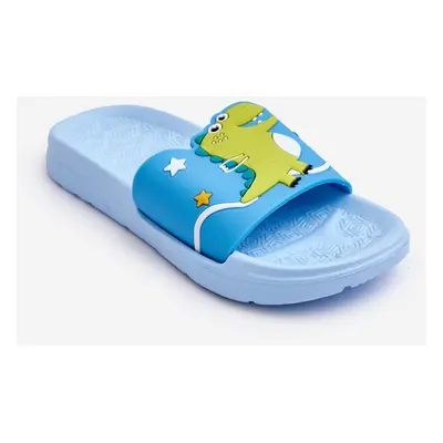 Children's Dinosaur T-Rex Slides Blue Bernis