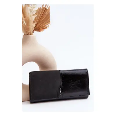 Women's Wallet with Magnetic Closure Black Harmale