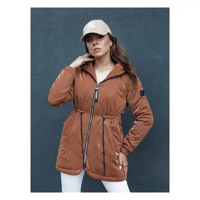 Women's transition parka with hood HENRY camel Dstreet