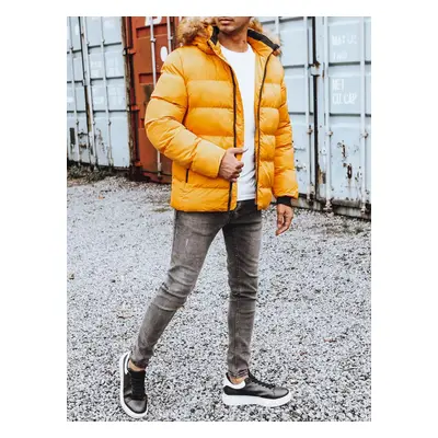 Yellow Men's Quilted Dstreet Winter Jacket