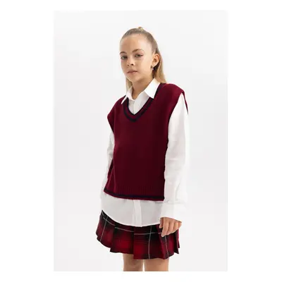 DEFACTO Girl V Neck Sweater