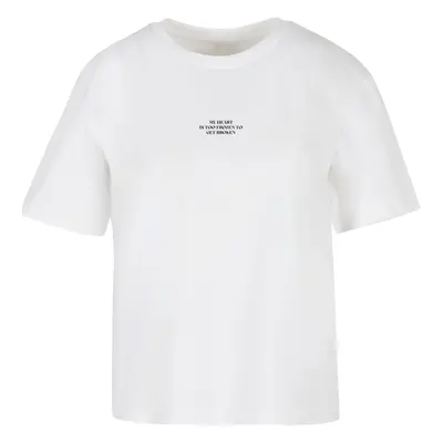 Women's T-shirt Too Frozen white