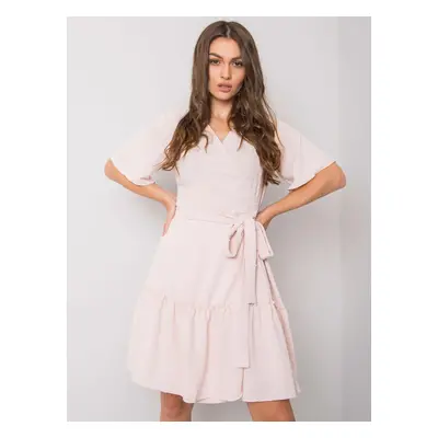 Light pink dress with tie