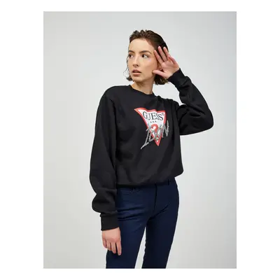 Black Womens Sweatshirt Guess - Women