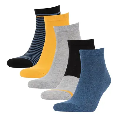 DEFACTO Men's Cotton 5-pack Short Socks