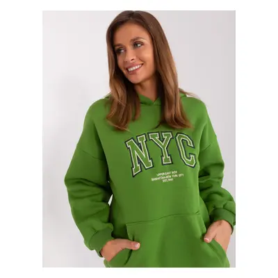 Light Green Insulated Kangaroo Sweatshirt