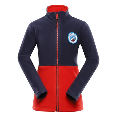 Children's fleece sweatshirt ALPINE PRO SIUSO flame scarlet