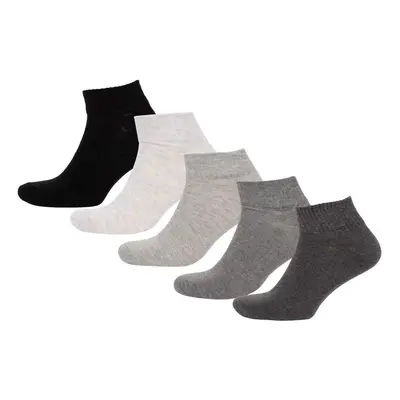 DEFACTO Men's 5-Pack Cotton Ankle Socks