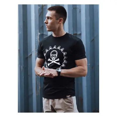 Men's T-shirt with black Dstreet print