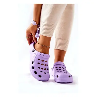 Women's slippers purple foam crocs EVA