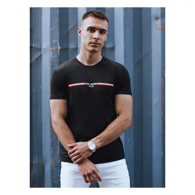 Men's Black T-Shirt Dstreet