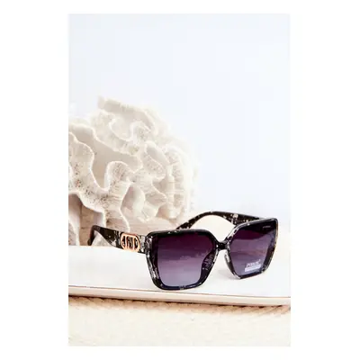 Women's sunglasses with decorative details UV400 black